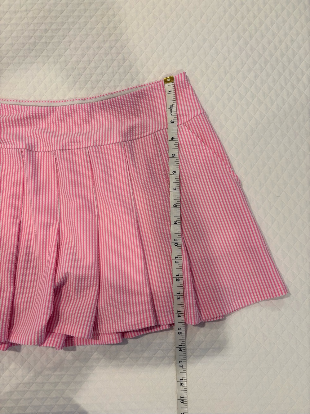 Lilly Pulitzer Pink Striped Pleated Skater Skirt - Picture 5 of 6